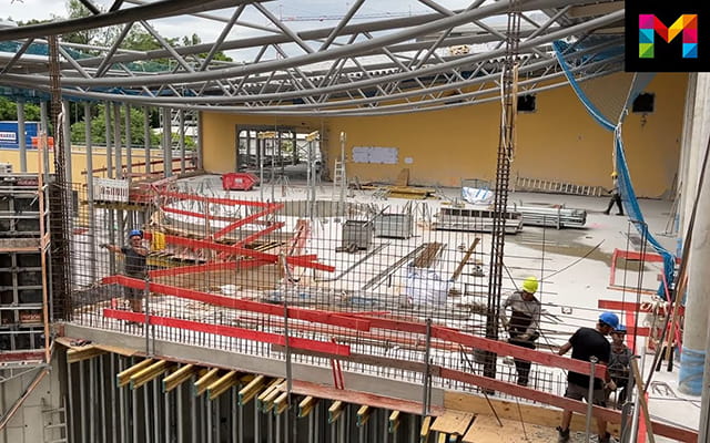 Arbeiten auf einer Baustelle